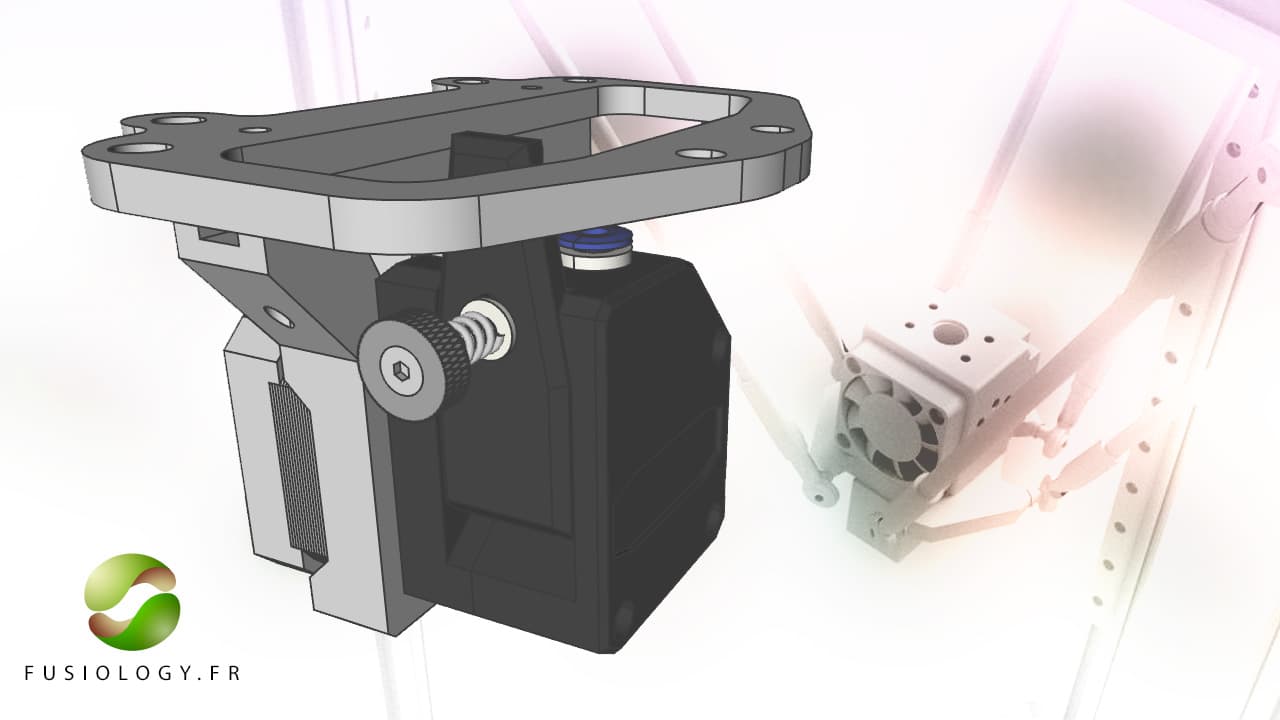 Anycubic Kossel lightweight Flying Extruder for Bondtech BMG and LGX and clones