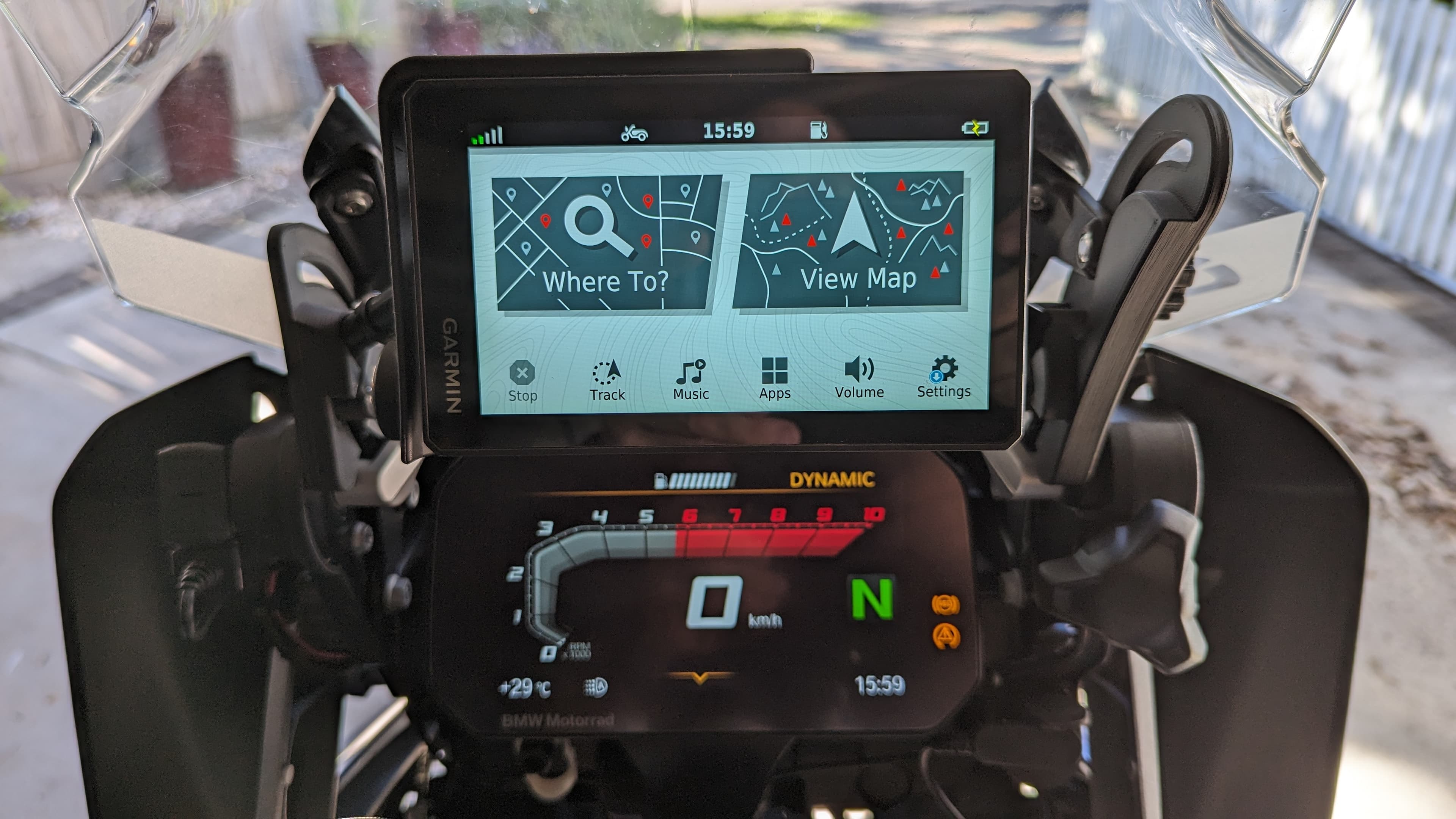 Gamin Zumo XT to BMW R1250GS Navigator 6 mount adaptor