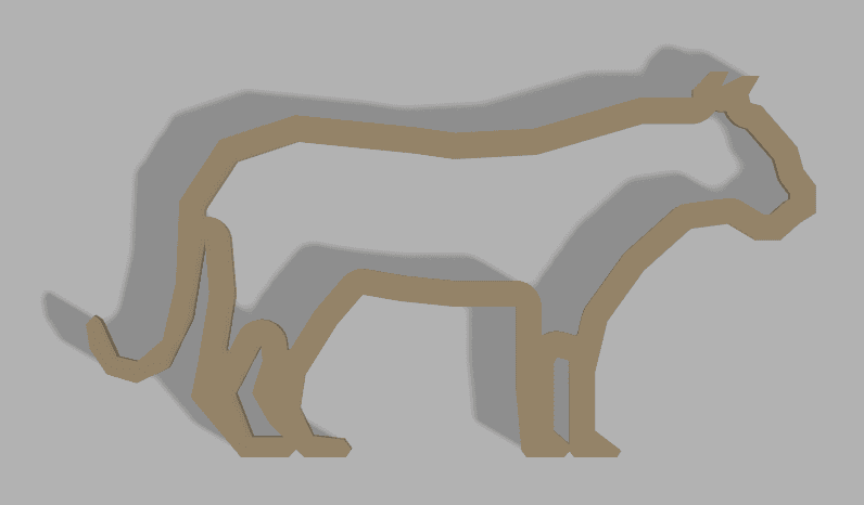 Geometric Wall Art - Jaguar