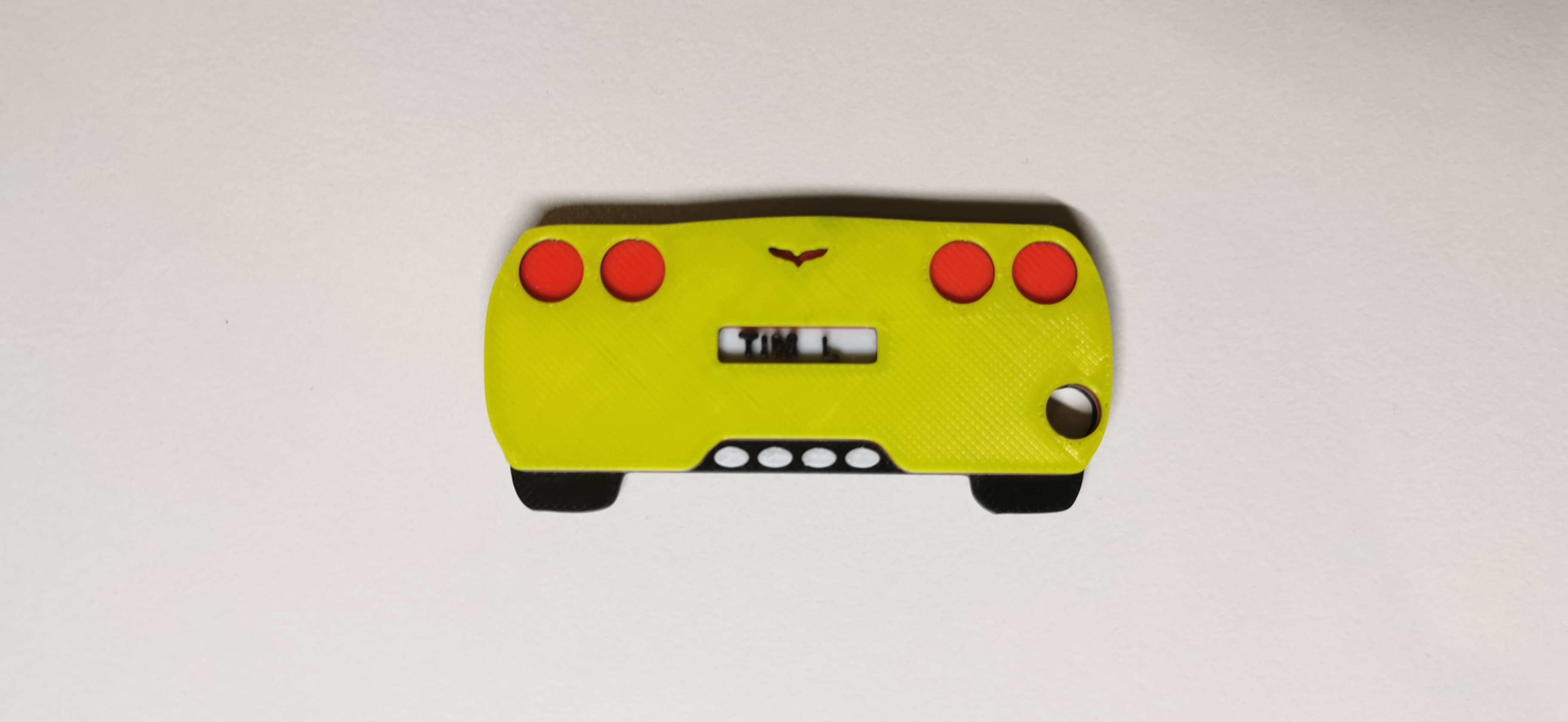 Multicolor Corvette Keychain