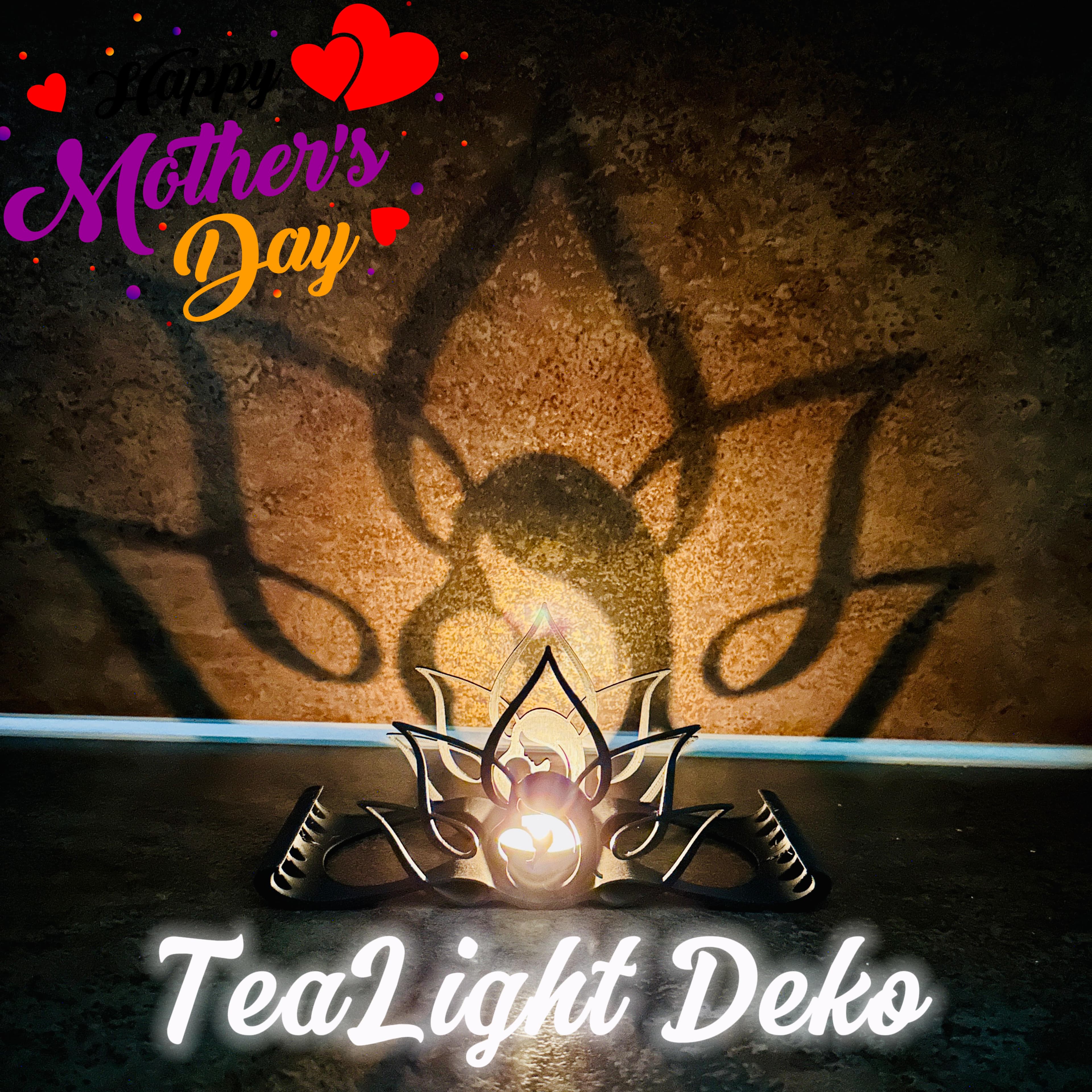 TeaLight Deko Lotus