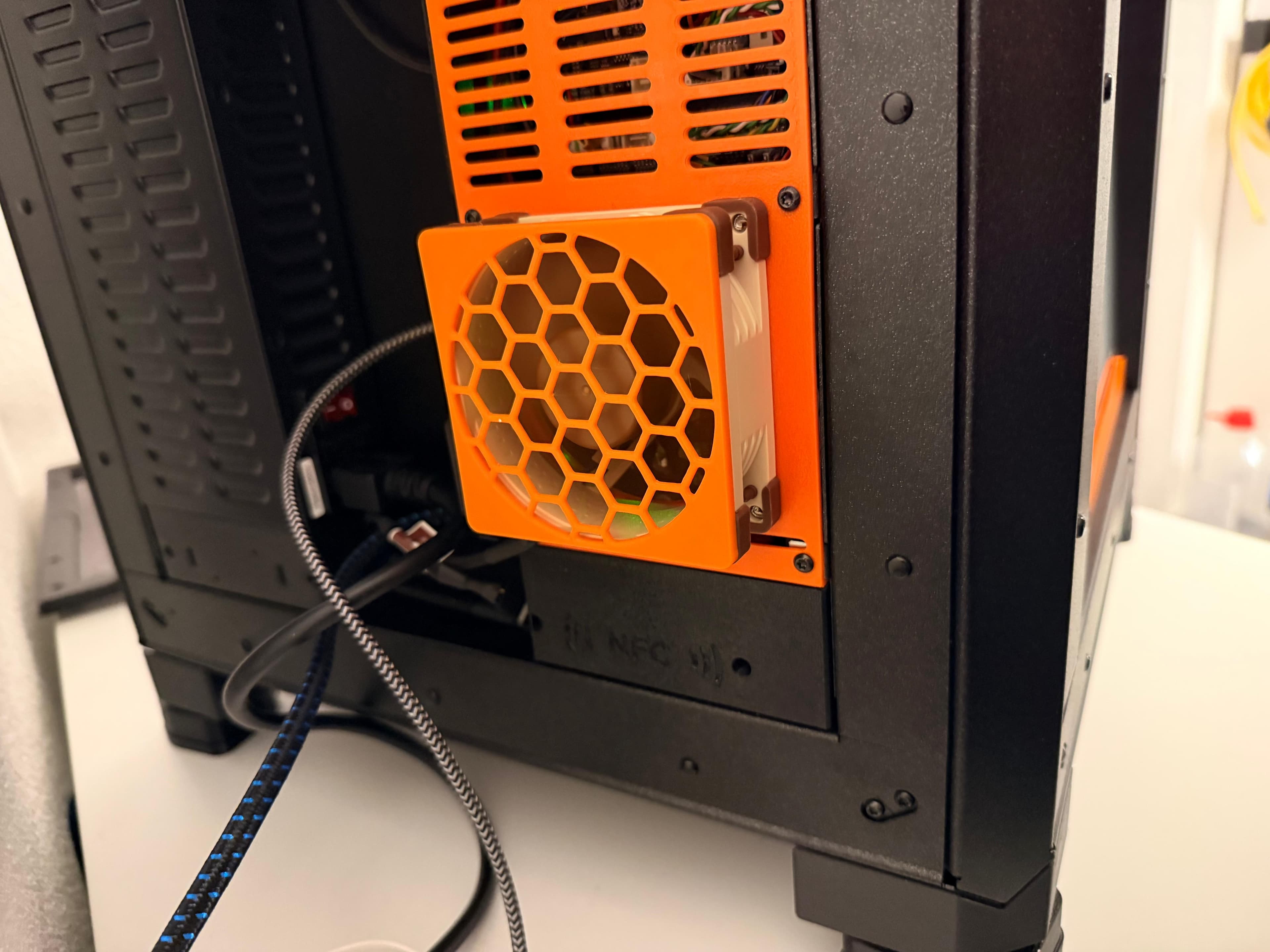 Noctua NF-A8 Fan Cover Push-Fit Mount Honeycomb Design (No Screws)