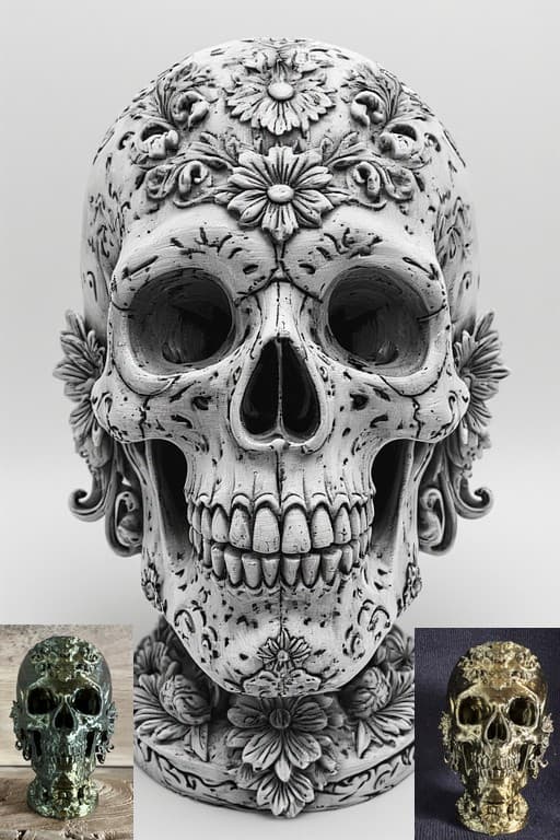 Skull Calaveras (Dia De Los Muertos)