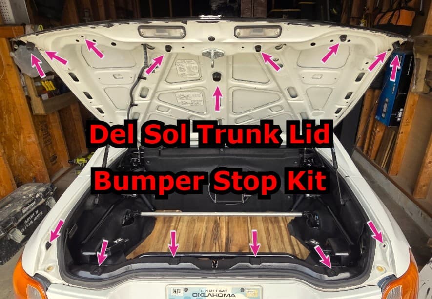 Honda Del Sol Trunk Bumper Stop Kit (TPU)