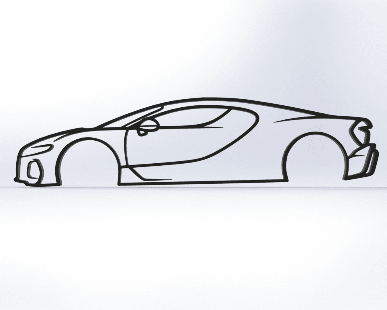 Bugatti Tourbillon 2D Wall Art