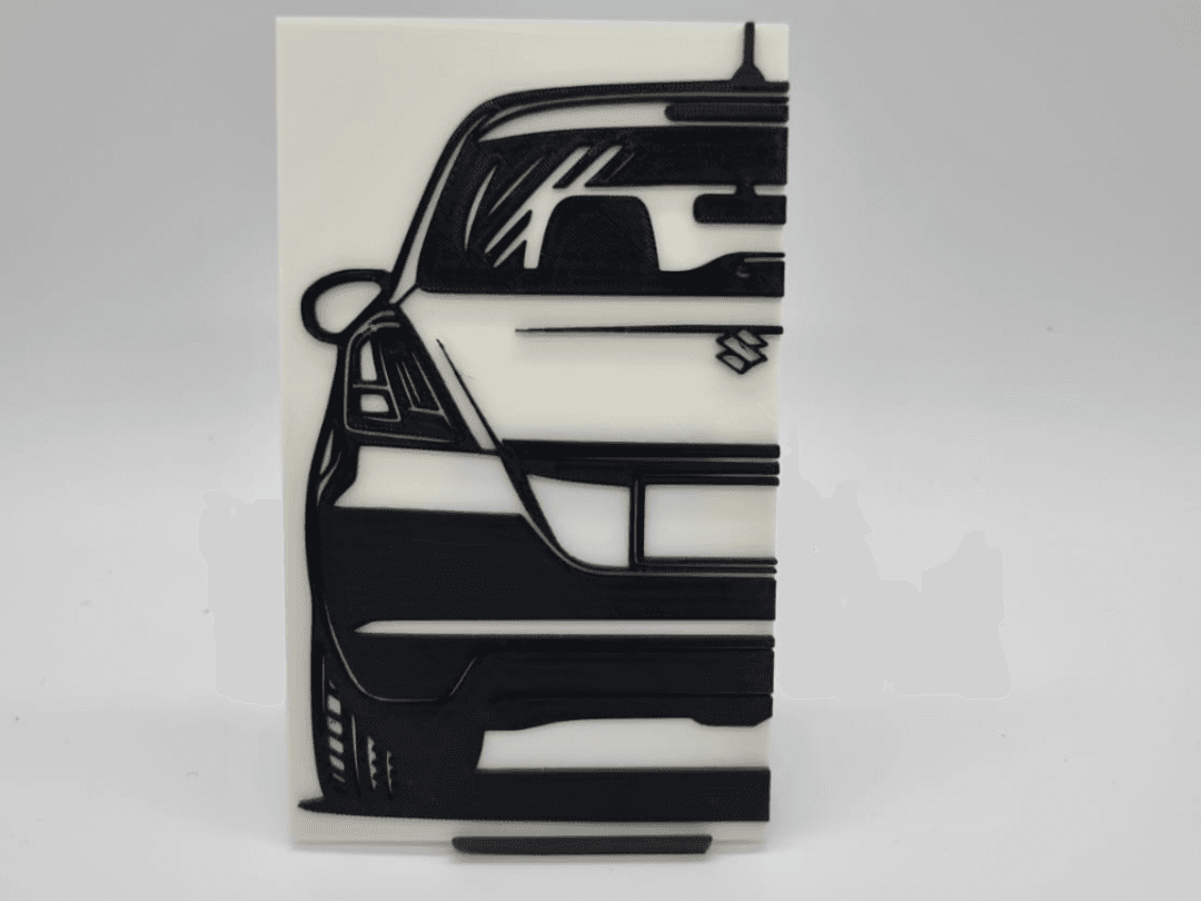 2D Wall Art Suzuki Swift