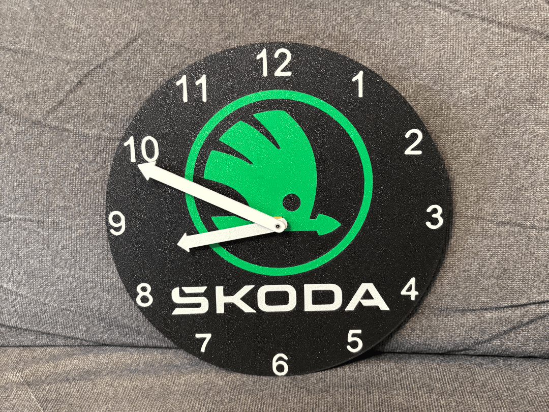 skoda wall clock