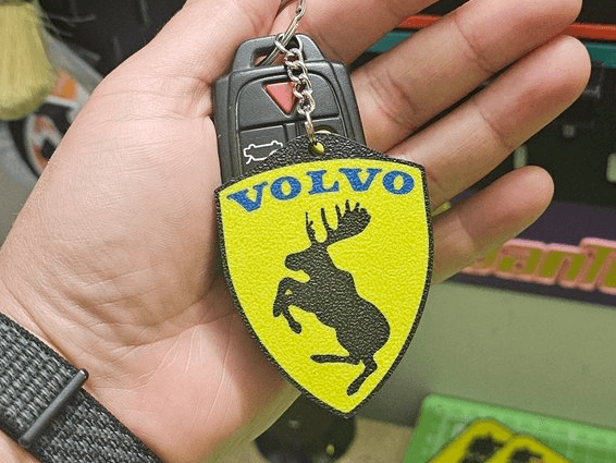 Volvo Prancing Moose keyring